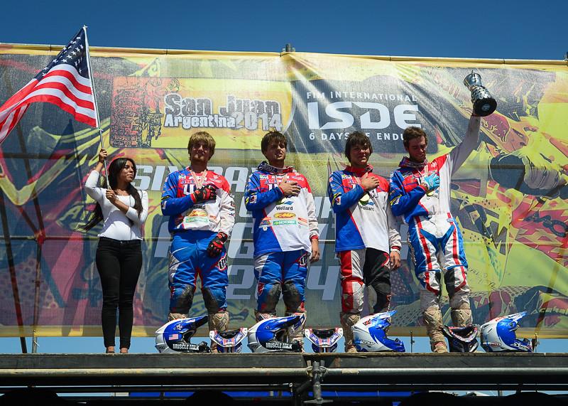 Team USA won the Junior Trophy overall at the ISDE.