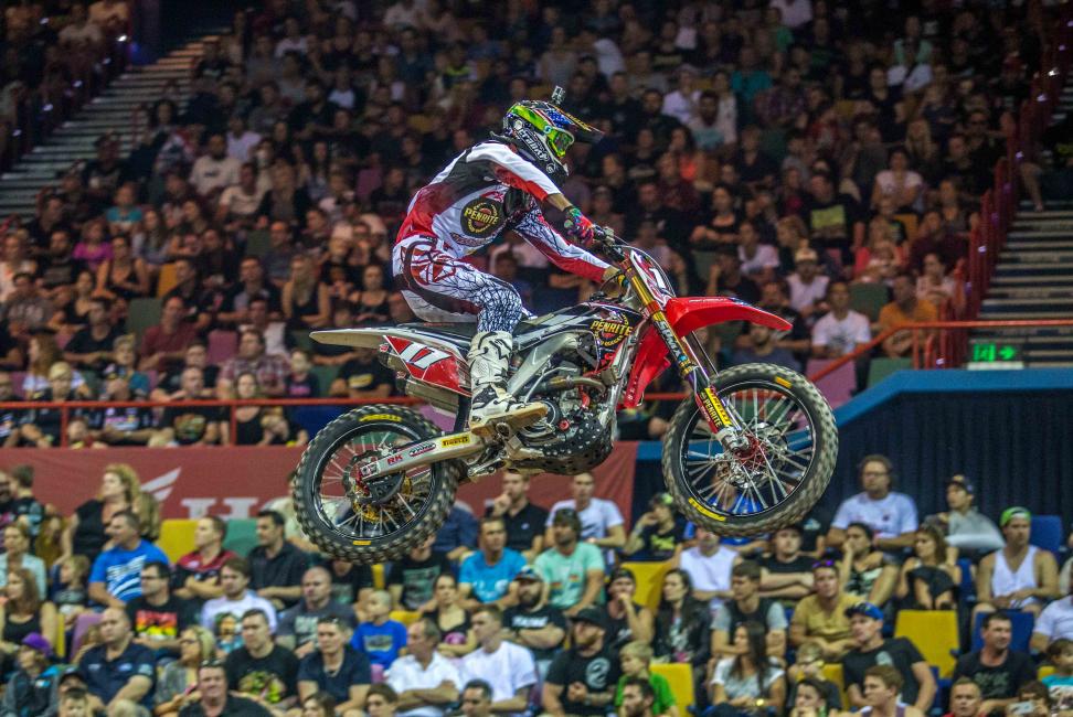 Gavin Faith is now a two-time Australian Supercross SX2 champion.