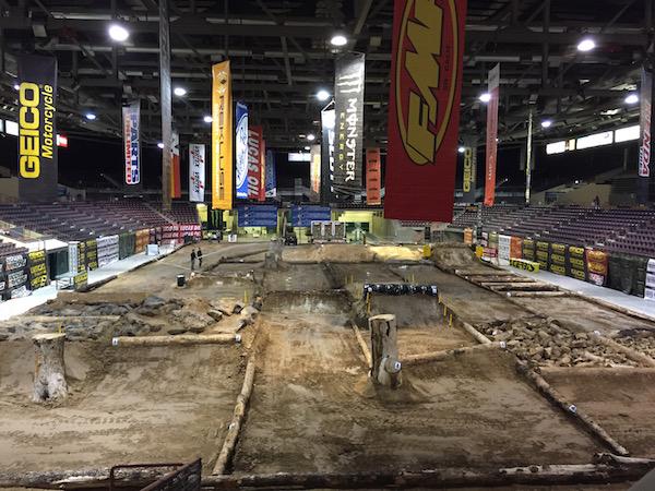 Six lanes of EnduroCross obstacles face racers this Saturday in Nampa, Idaho. 