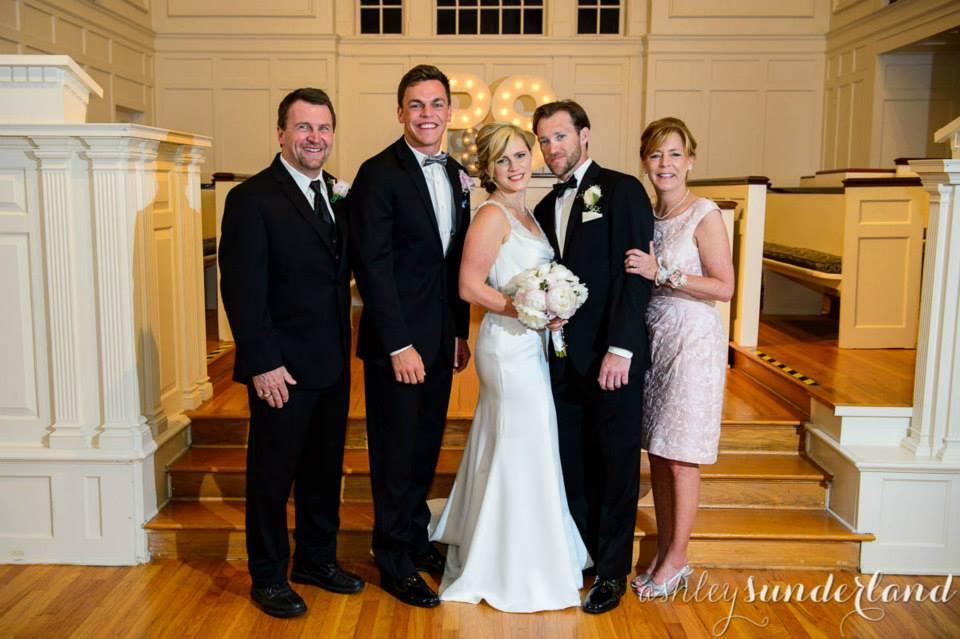 Dennis, son Kevin, Stacy, her husband PJ, wife Teri. 