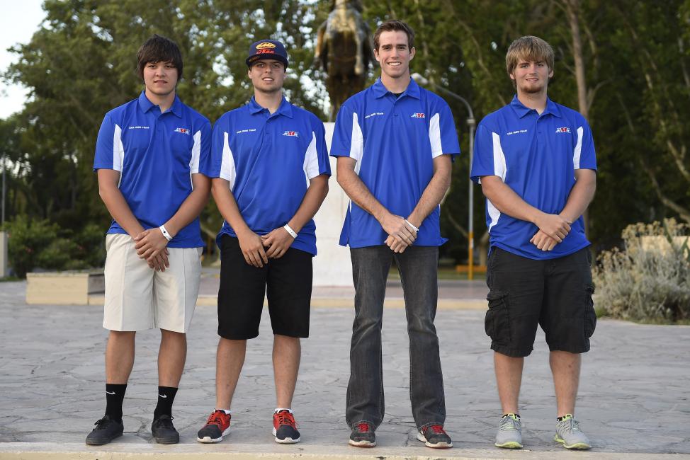 Left to right: Trevor Bollinger, Steward Baylor, Justin Jones, Grant Baylor.