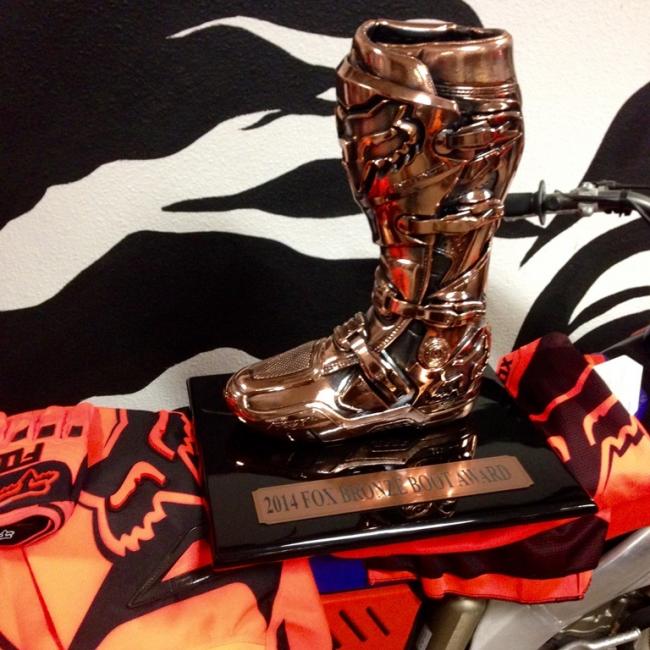 The riders have some sweet trophies to race for. 