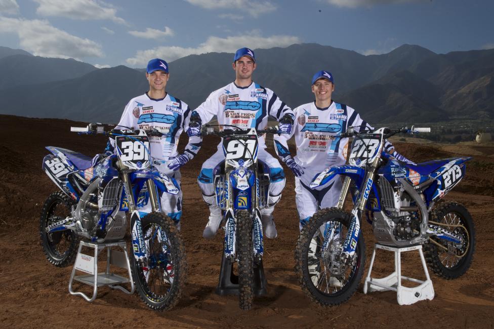The all-new Barn Pros Racing/Home Depot Yamaha team. 