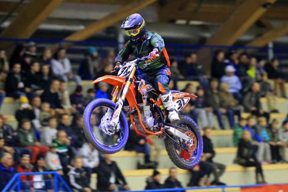 Racer X's own Jason Thomas getting loose in Finland during his comeback tour. 