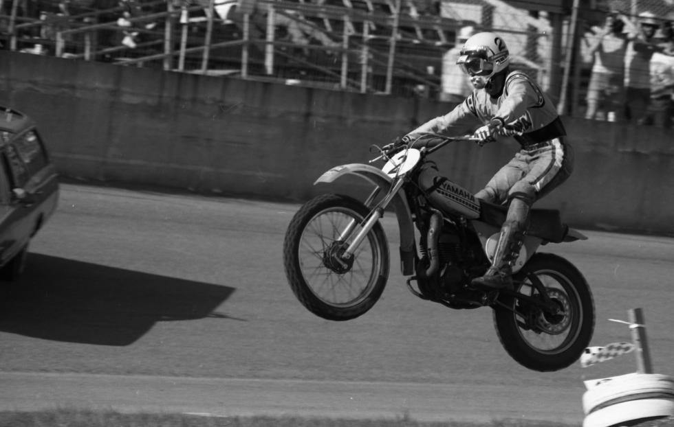 Pierre Karsmakers at the 1974 Daytona Supercross.