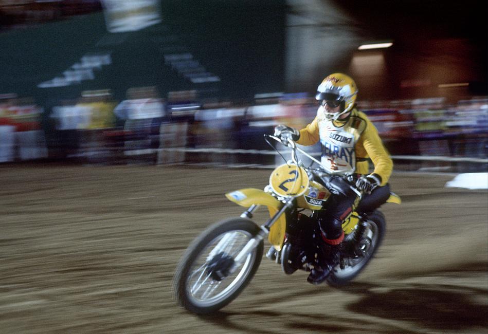 Roger DeCoster finished second in the LA Coliseum race. 