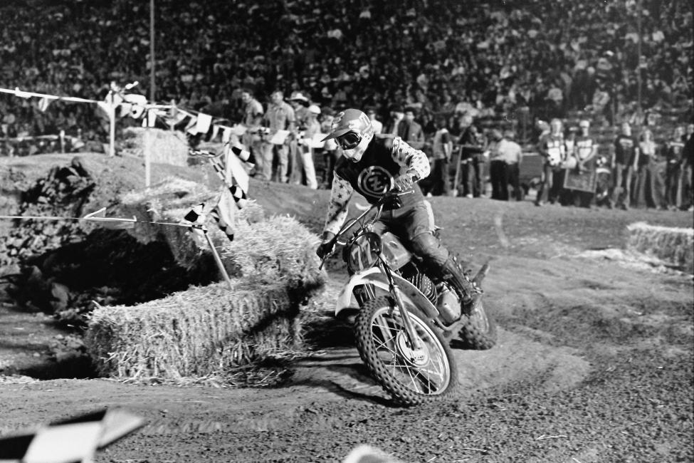 Zdenek Velky was the last of the full-time Inter-Am riders from Europe in 1975, and he very nearly won the Superbowl of Motocross. 