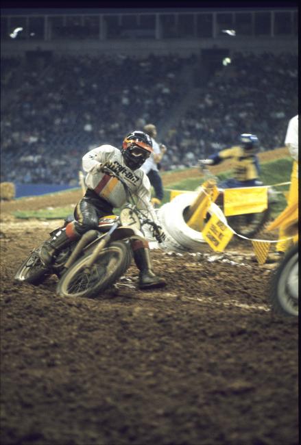 Can-Am factory rider Jimmy Ellis swept every round of the 1975 250cc Class in what was still called the AMA Super-Series of Stadium Motocross.