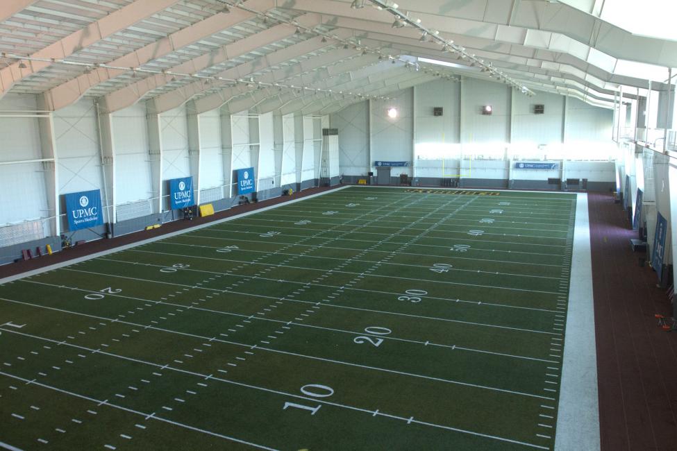 We even got to check out the Steelers' indoor practice facility!