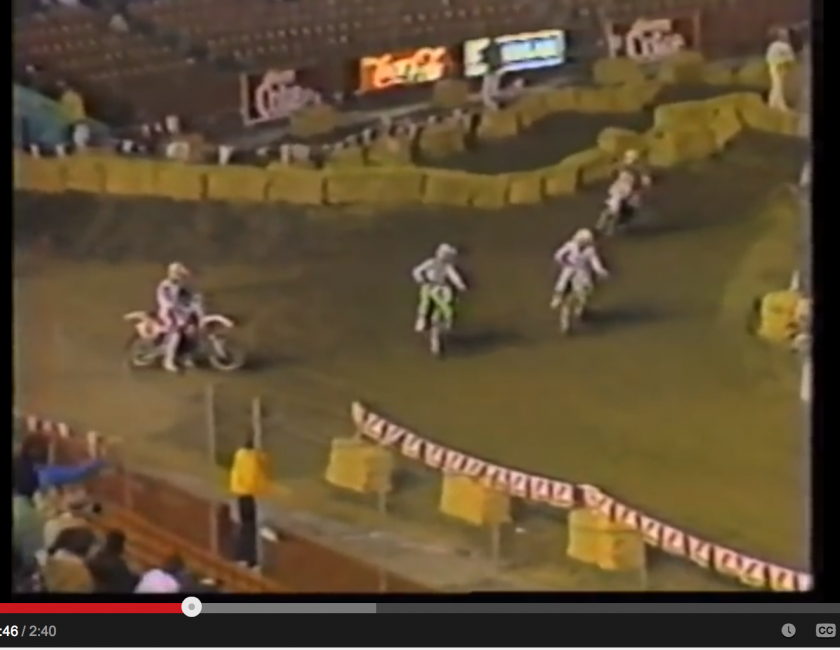 Broc Glover might have had a championship trophy as well as this Miller High Life bottle had the AMA ruled consistently on Jeff Ward’s case at the Rose Bowl.