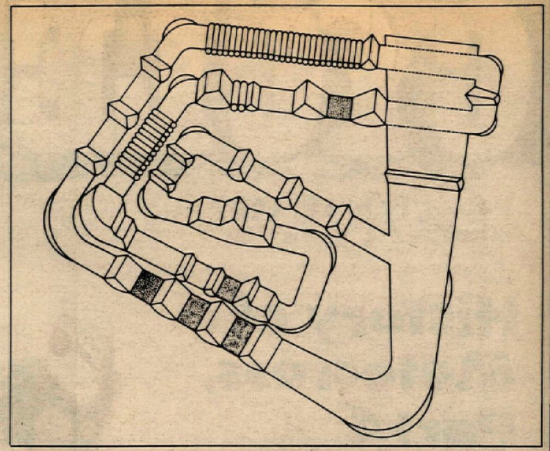 Jeff Ward (3) goes between privateer Fred Andrews (44) and his teammate Ron Lechien (9) on his march to the front. 