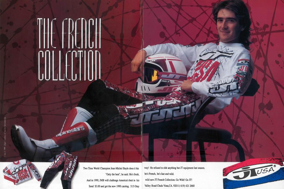 Defending champion Jeff Stanton graced the cover of the 1990 AMA/Camel Supercross program.