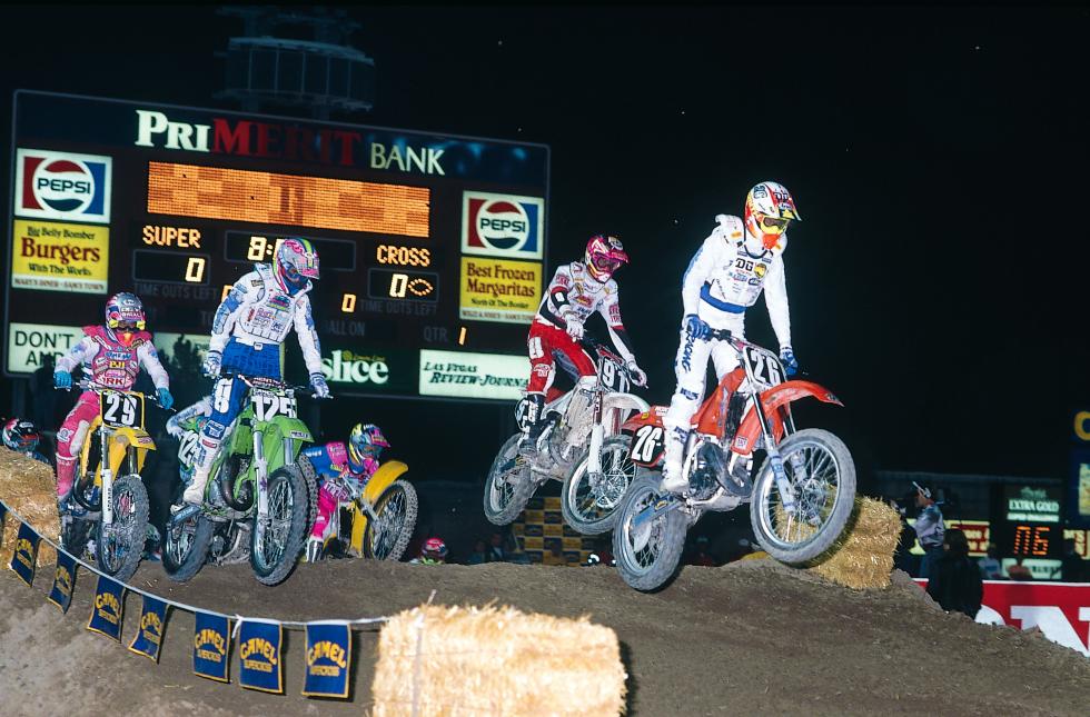 Jeremy McGrath (#125) would overtake Ty Davis (#26) for the Las Vegas win, but it was Davis, the privateer, who would clinch the 125 West Region Championship.