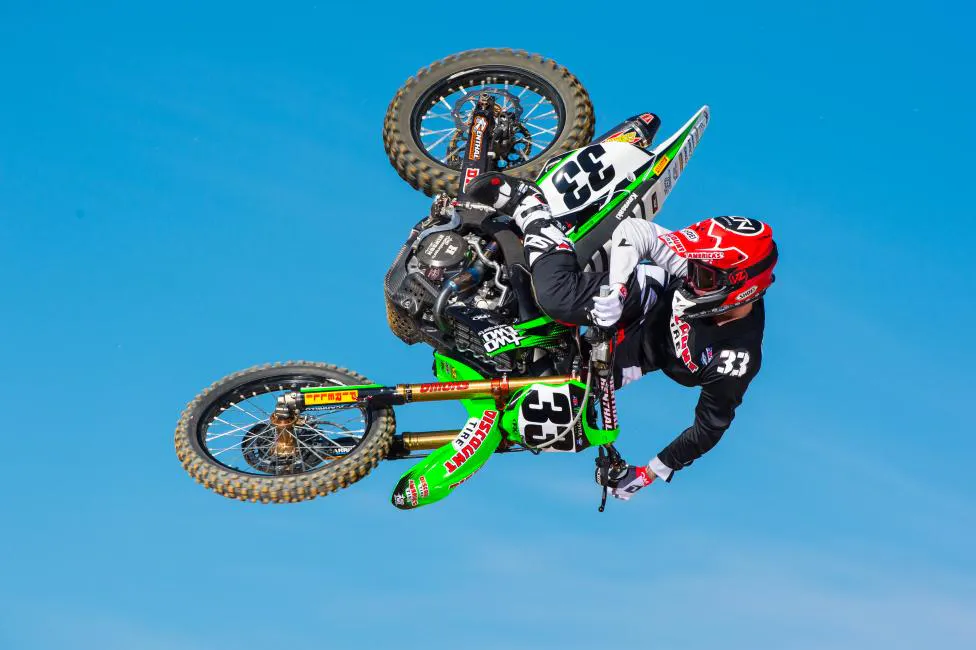 Josh Grant styling on his new Discount Tire/TwoTwo Motorsports ride. 