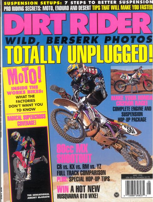 Finally, after his third straight AMA Supercross title—and 250 AMA Motocross Championship—Jeremy “Super Man” McGrath was named Cycle News’ Rider of the Year for 1995.