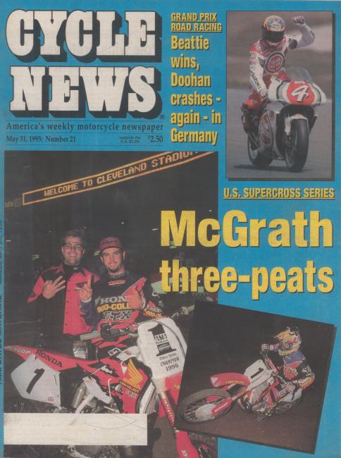 Noleen/Sizzler Yamaha rider Larry Ward was a steady and fast surprise in 1995.