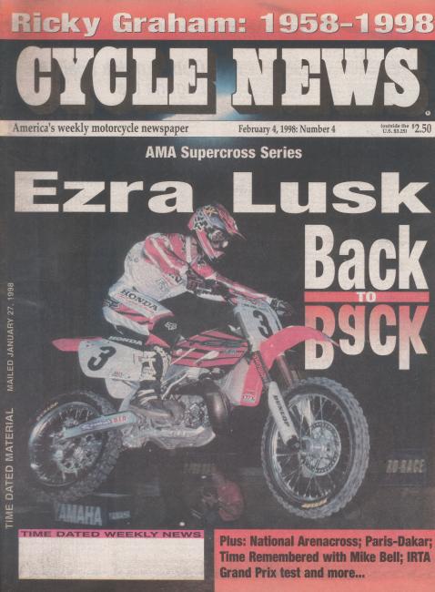 Ezra Lusk was crazy-fast on his new Honda ride, but he was too inconsistent to best McGrath in points.