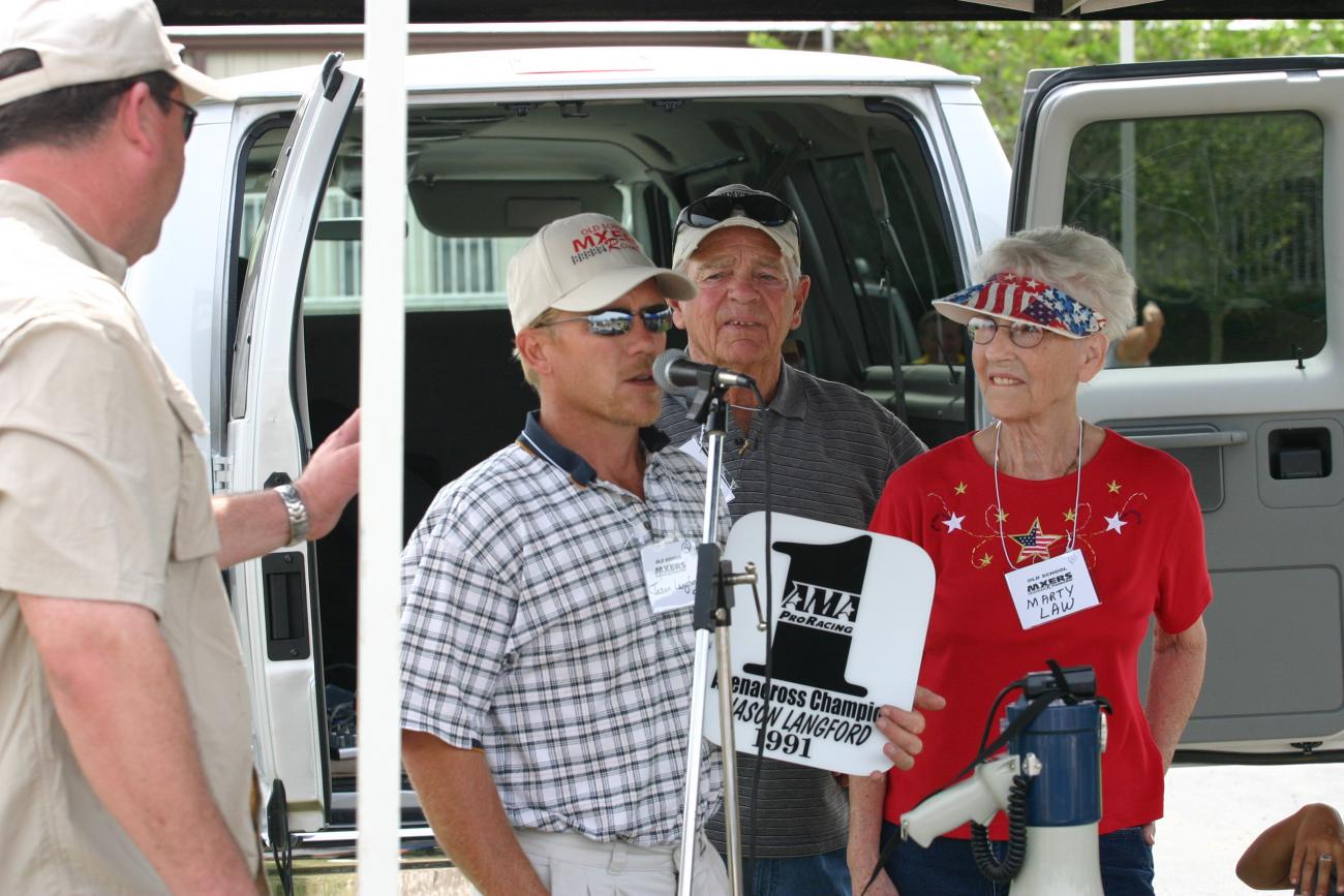 Langford was the arenacross champion in 1991. 
