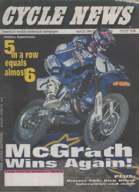 Jeremy McGrath’s mid-series streak allowed him to clinch the title early.