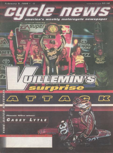 Vuillemin surprised everyone when he tracked down McGrath and passed him for the Phoenix win.