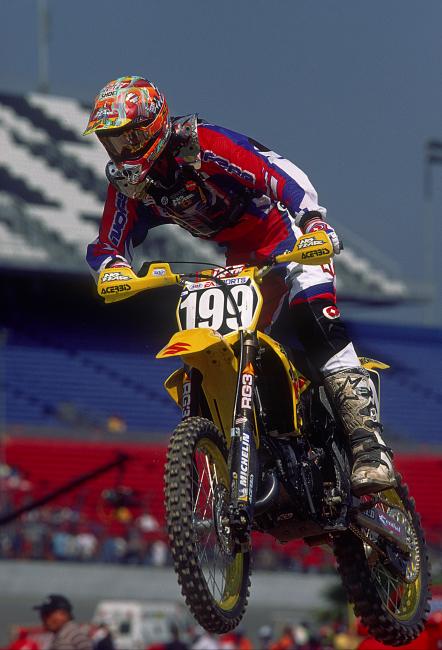 Travis Pastrana raced the first few 250 races before turning his attention to a title run in the 125 East Region.