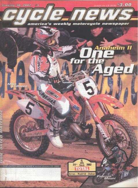 All-time great Cycle News headline for LaRocco’s win.