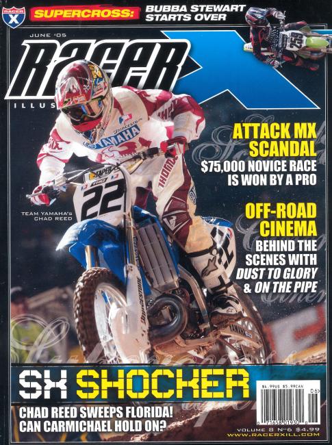 Chad Reed’s upset of Carmichael at Daytona earned him a Racer X cover.