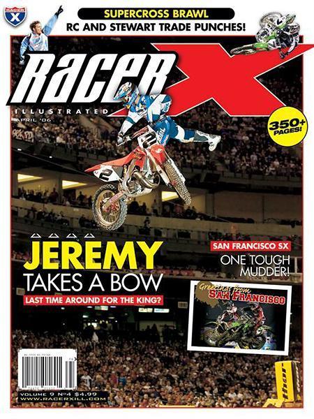 Jeremy McGrath grabbed the holeshot in Phoenix and led a lap on his Honda CR250—the last lap ever led in AMA Supercross by a 250cc two-stroke.