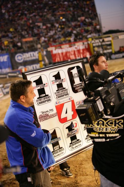 Ricky Carmichael took his final curtain call at Orlando, just one day after his twins were born!