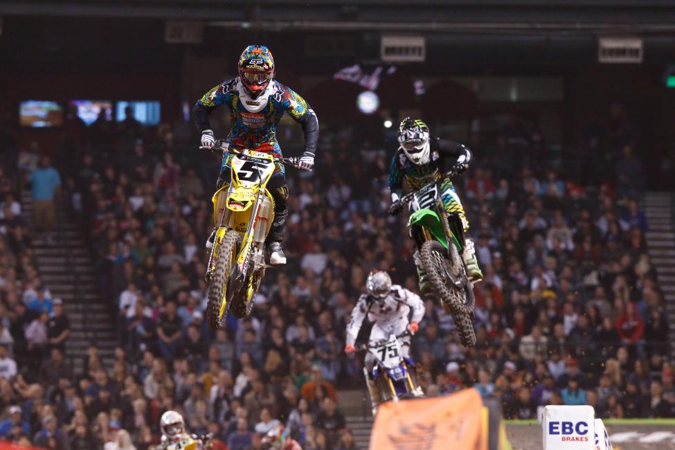 Dungey, Villopoto, and Hill waged a fantastic battle for the points lead early in the year.