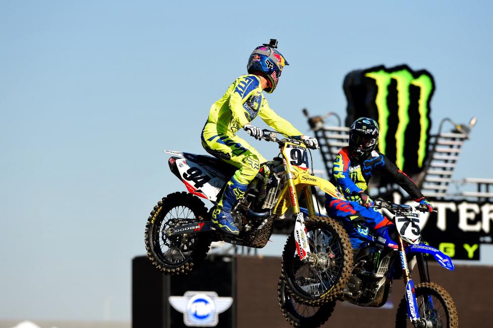 Ken Roczen (#94) and Josh Hill.  