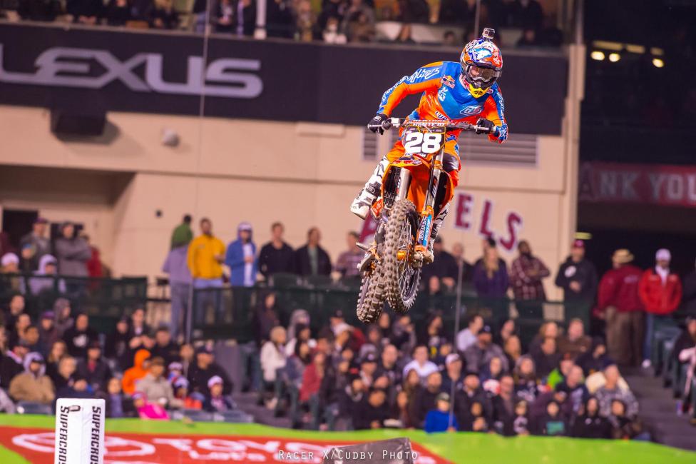 Jessy Nelson won his first ever 250 class main event at Angel Stadium on Saturday.