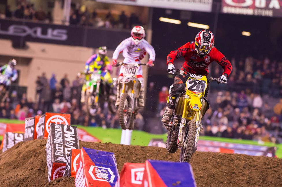 In his return to Monster Energy Supercross, Tickle finished eighth. 