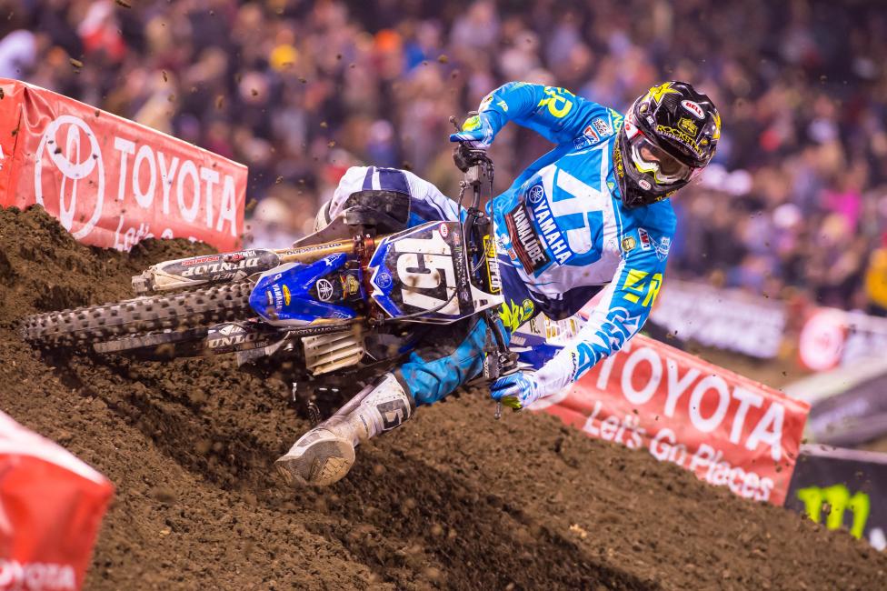 Aaron Plessinger finished an impressive fifth in his first supercross race. 