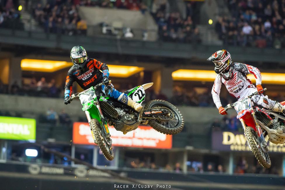 Trey Canard and Chad Reed had so-so nights. Canard ended up eighth and Reed took tenth.
