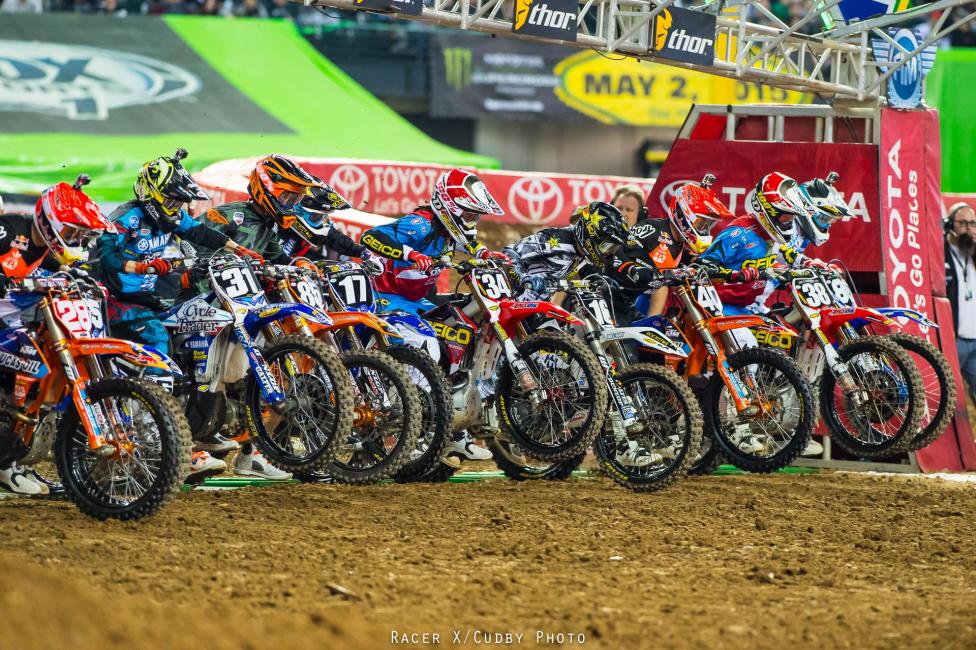 Malcolm Stewart (34) holeshot the main and held on for a career-best 2nd.