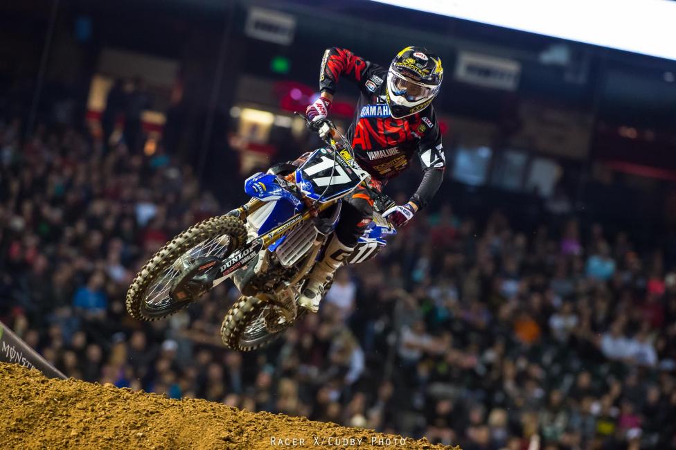 Cooper Webb captured his first supercross win in Phoenix.