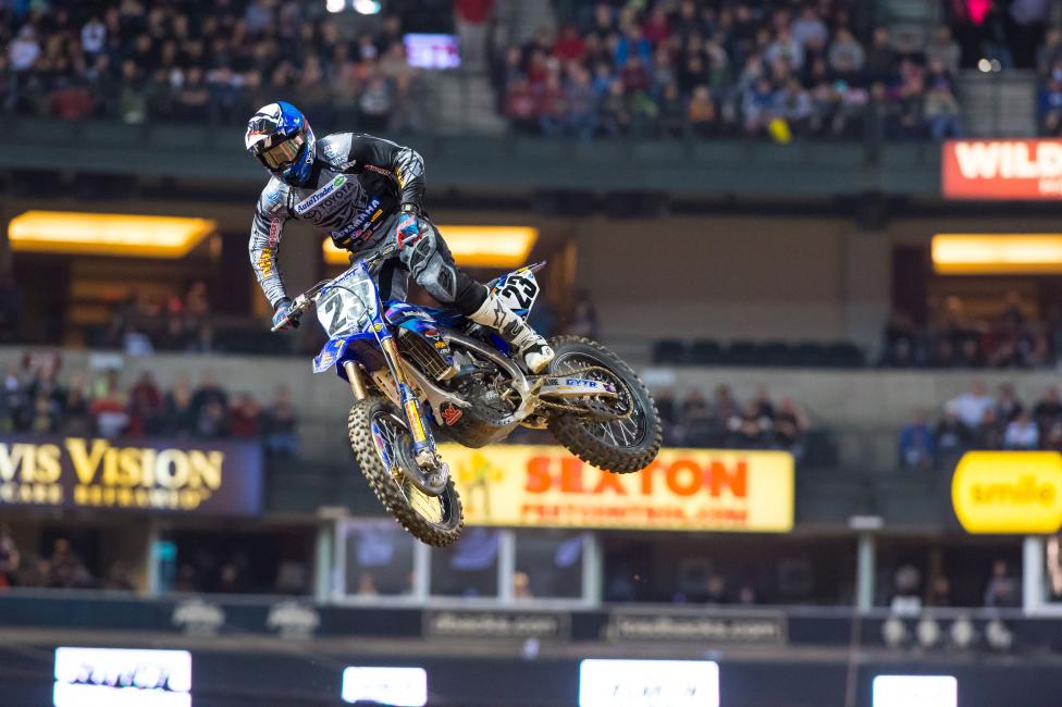 In the first race of the season, Anaheim 1, Peick finished seventh