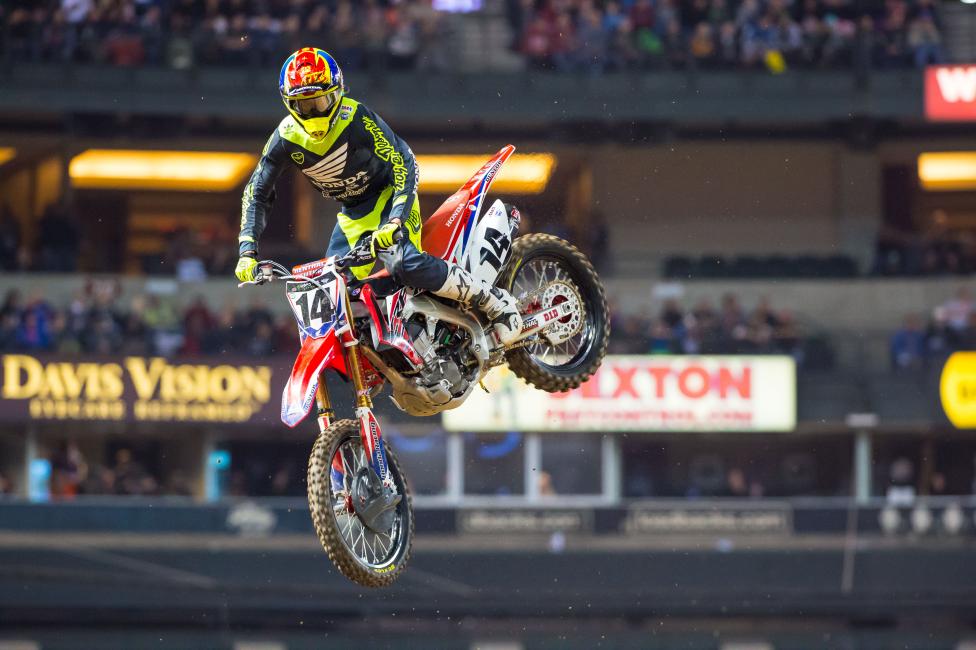 Cole Seely finished in fourteenth after winning his heat race. 