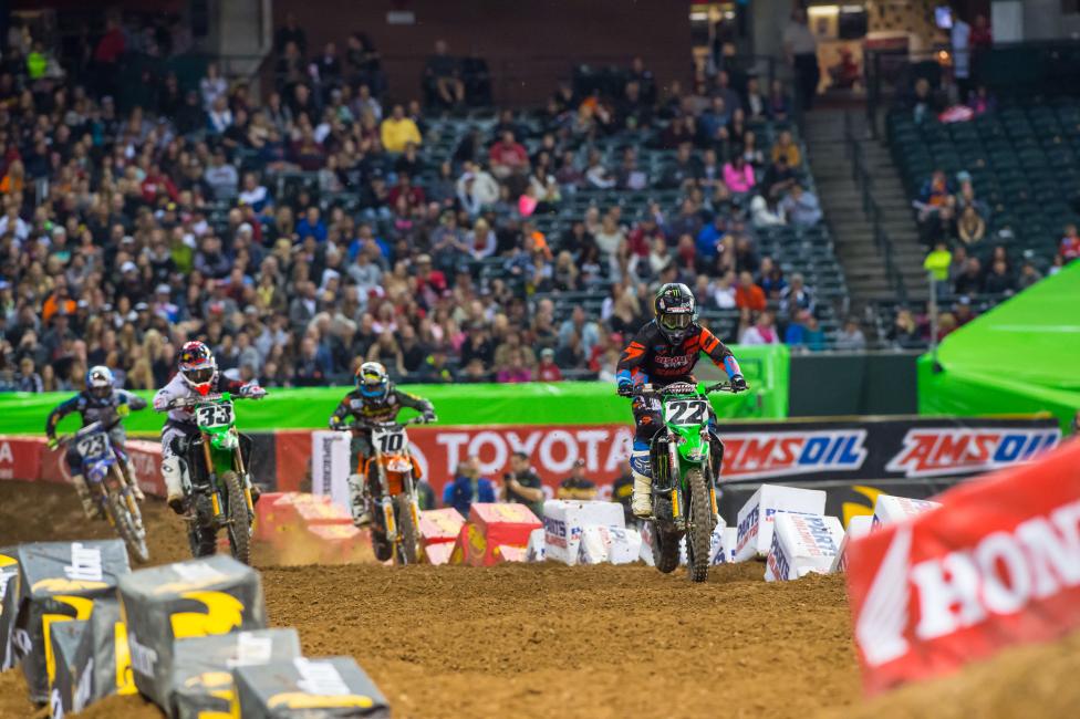 Making quick, timely passes has become critical with the amount of talent in 2015 450SX Class. 