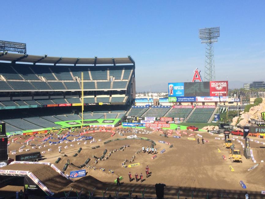 Race day again at Anaheim.