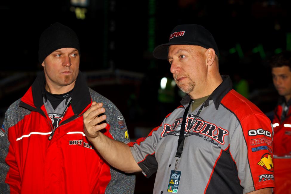 Rich Winkler (right) and his crew work all season. 