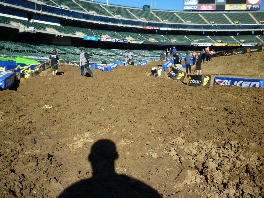 This mogul section isn't tough, but it could affect line choice heading into the long rhythm lane that follows.