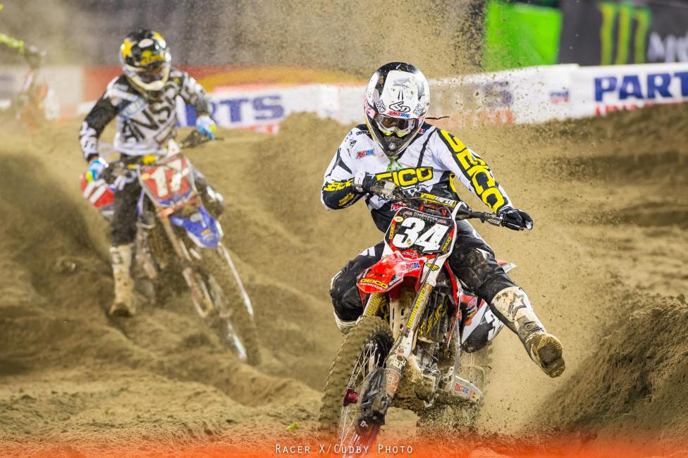 Cooper Webb was breathing down Malcolm Stewart's neck by the end of the race.