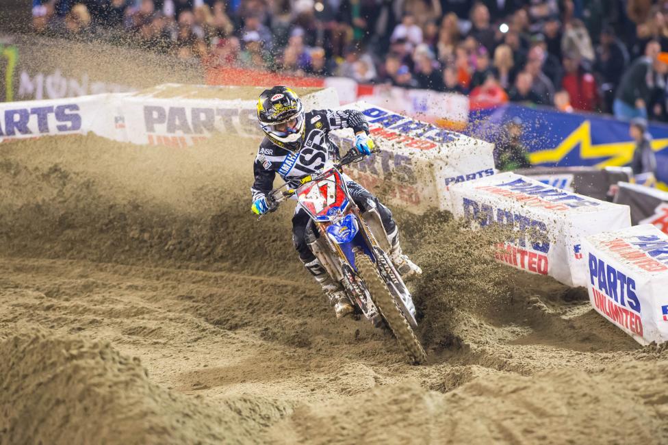 Webb hopes to extend his points lead in 250SX at A3. 