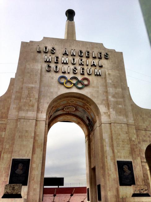 The cradle of modern supercross, the Los Angeles Memorial Coliseum.