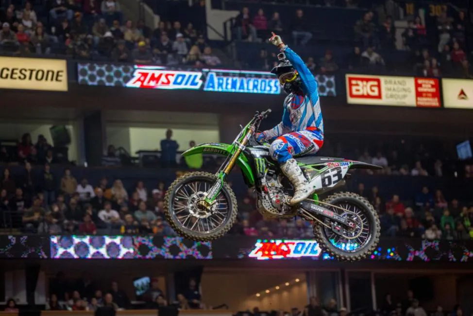 Chris Blose dominated in Nashville by winning both Arenacross main events.