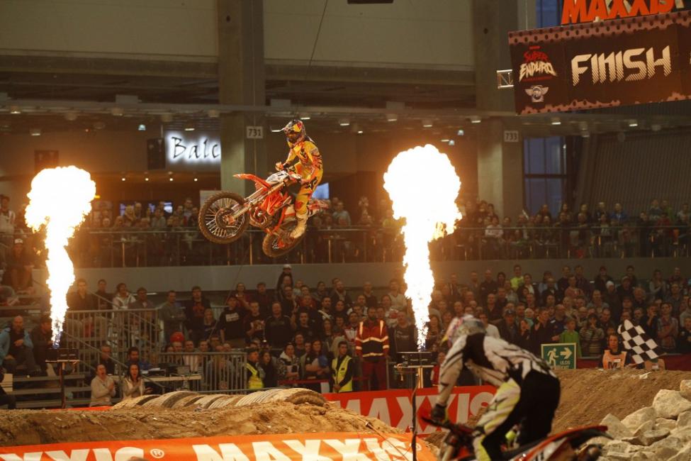 Taddy Blazusiak continues to lead the SuperEnduro series standings.