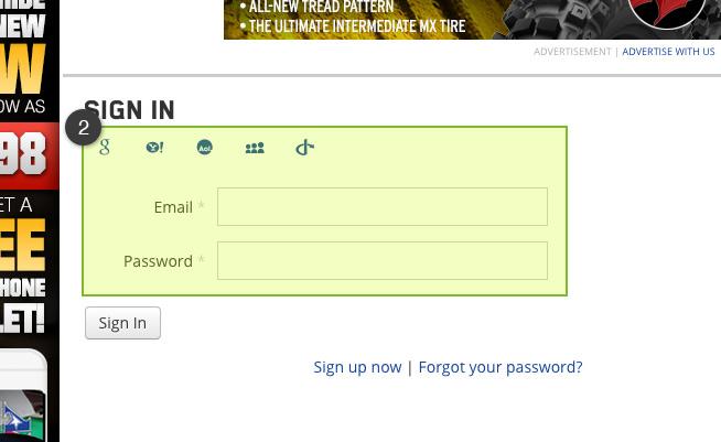 Sign-in using the method you've previously used.