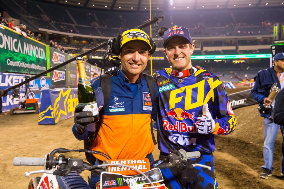 Dungey now has a win to back up the red plate. 